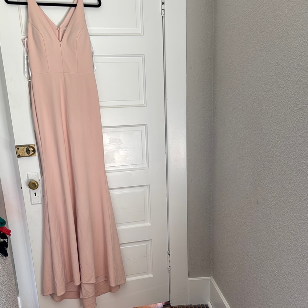BHLDN Blush V-Neck Dress